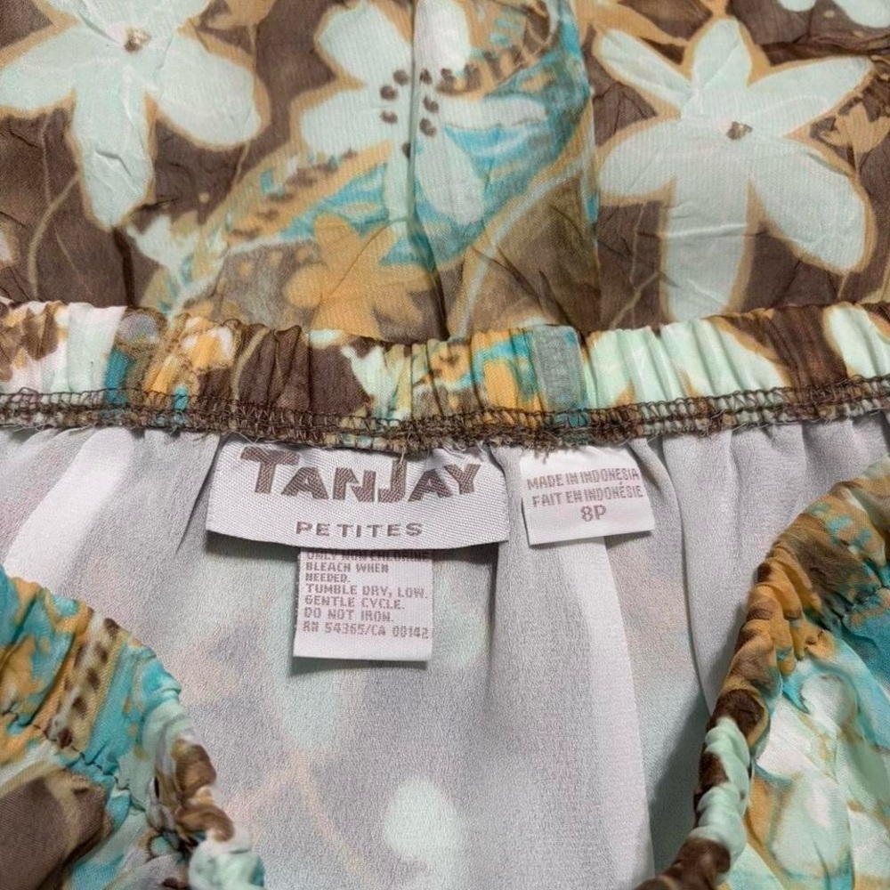 y2k boho floral midi skirt - Picture 3 of 5